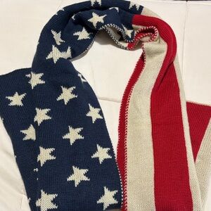 Reversible American Flag Stars and Stripes Scarf Wrap